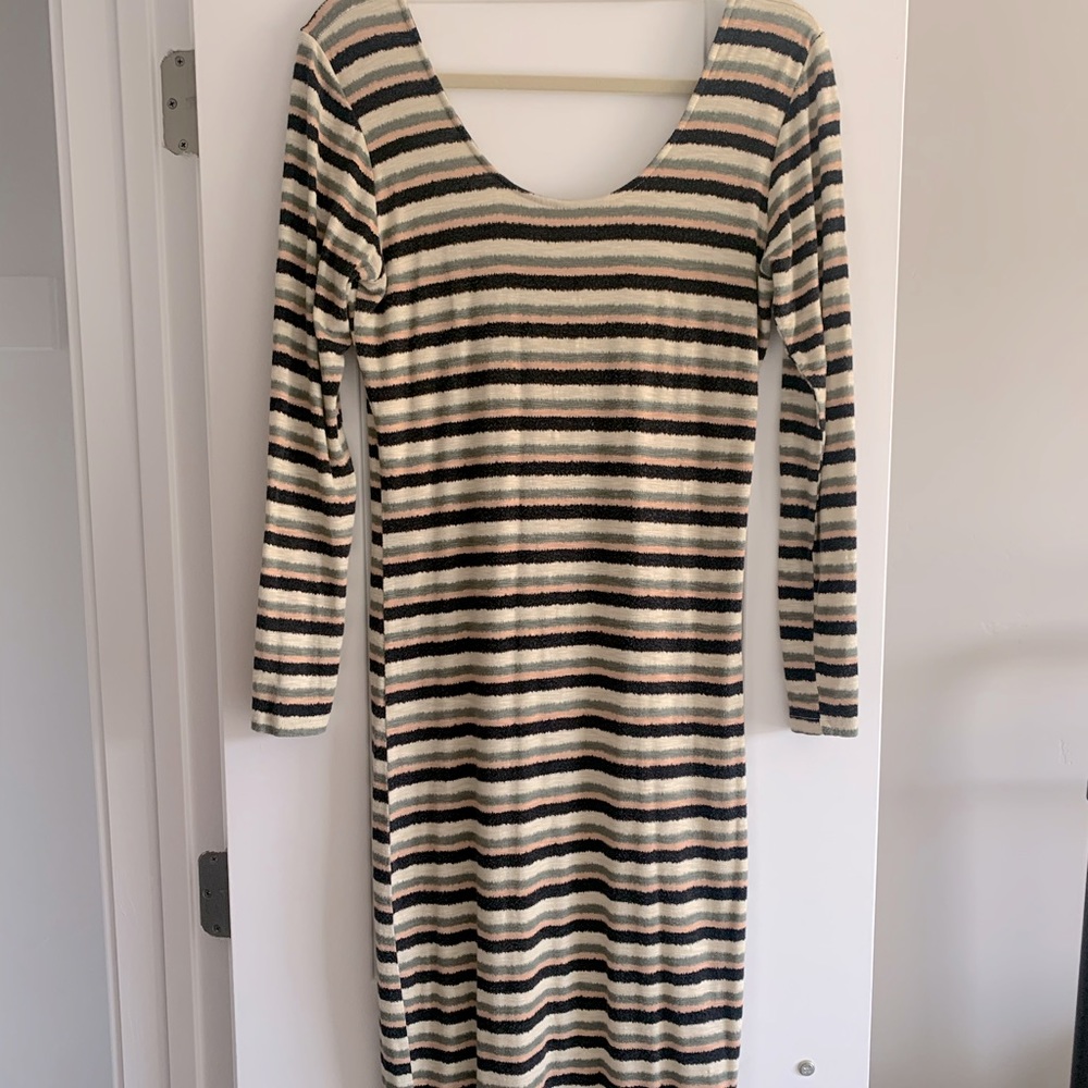 Anthropologie Midi Body Con Dress